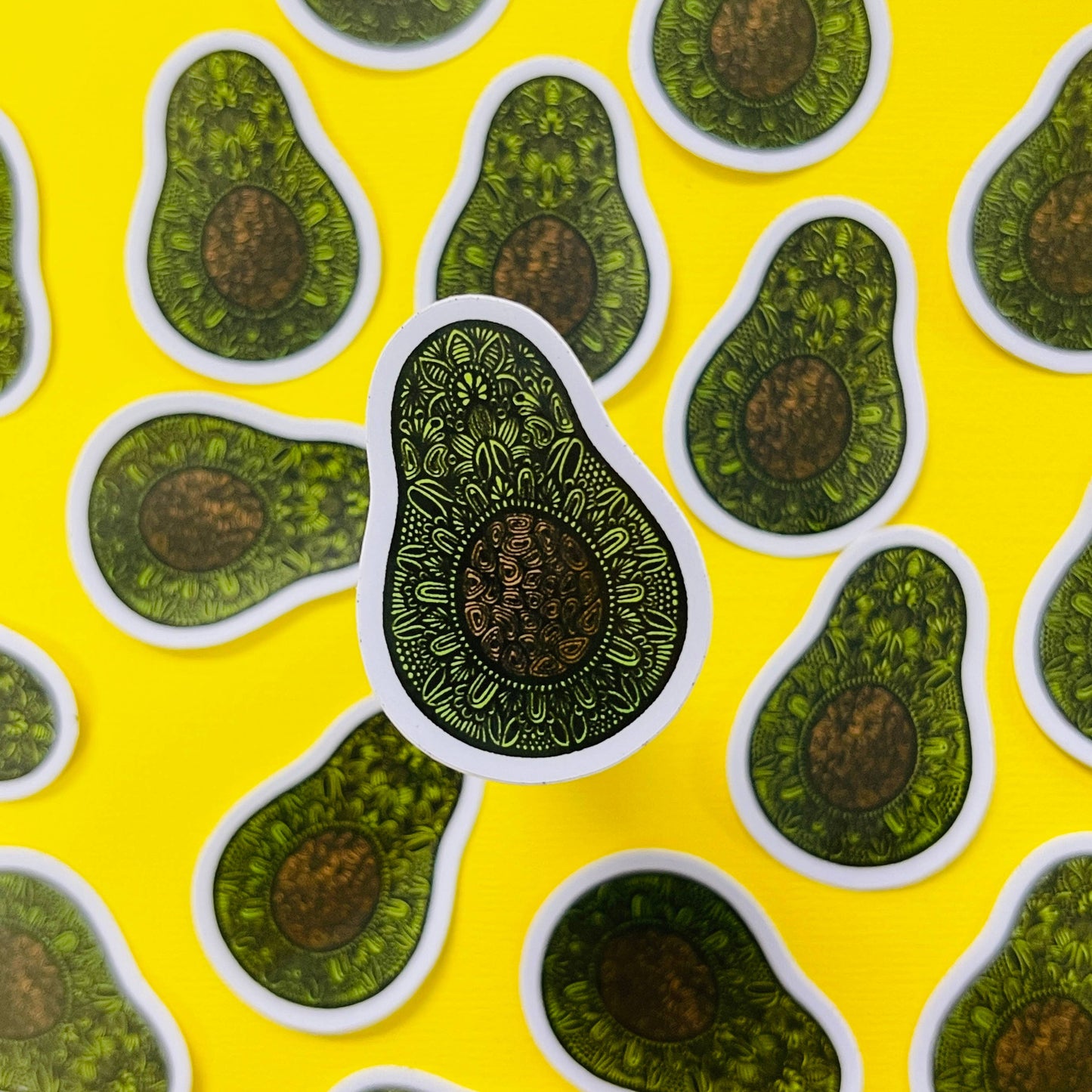 Mini Avocado Waterproof Sticker
