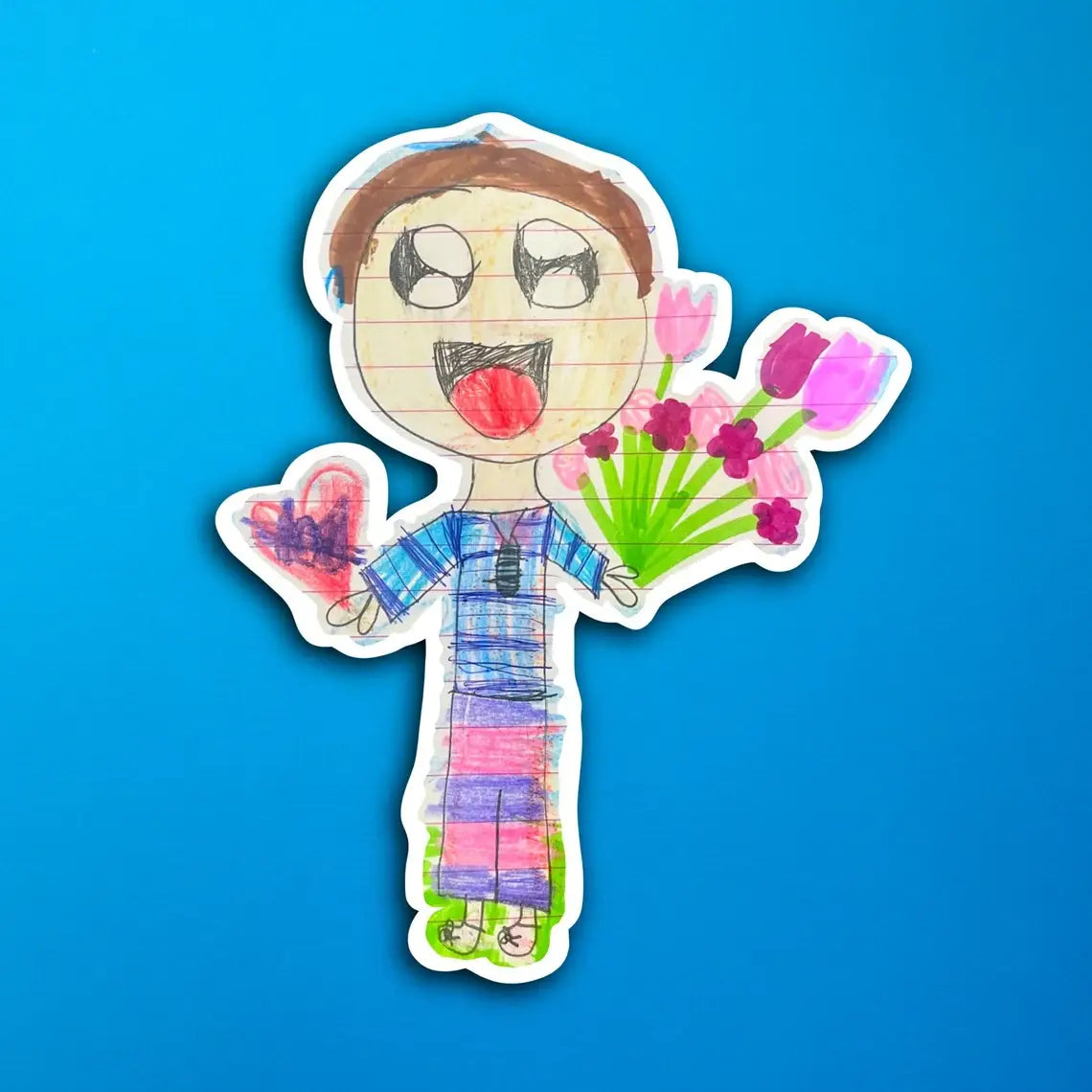 Pari's Happy Dad Waterproof Sticker