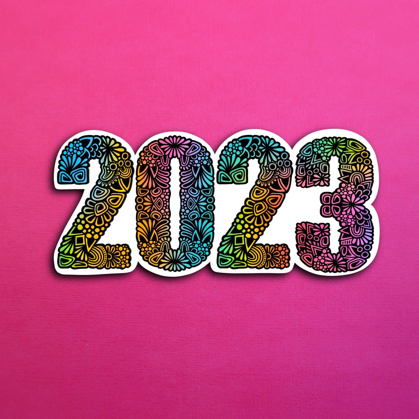 Rainbow 2023 Waterproof Sticker