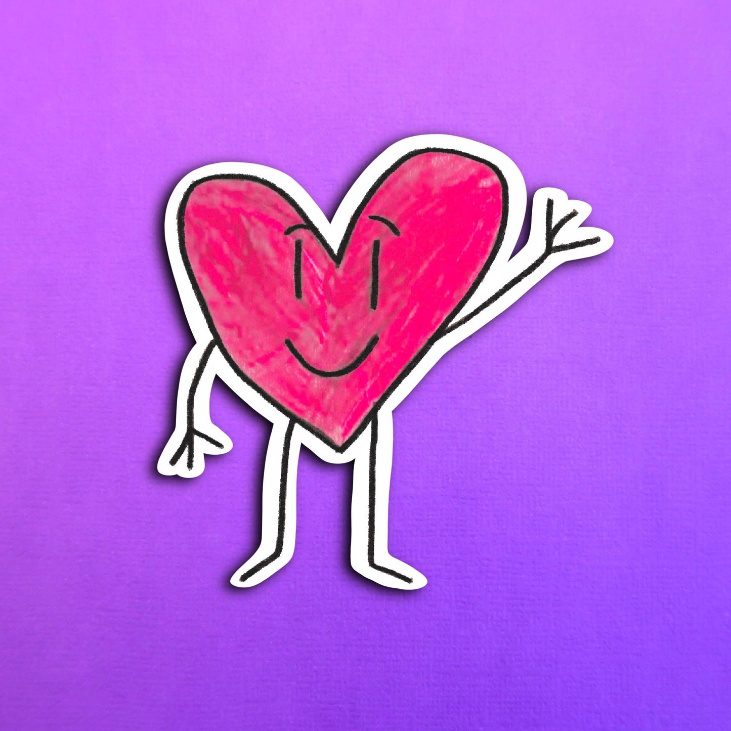 Eli's Happy Heart Waterproof Sticker