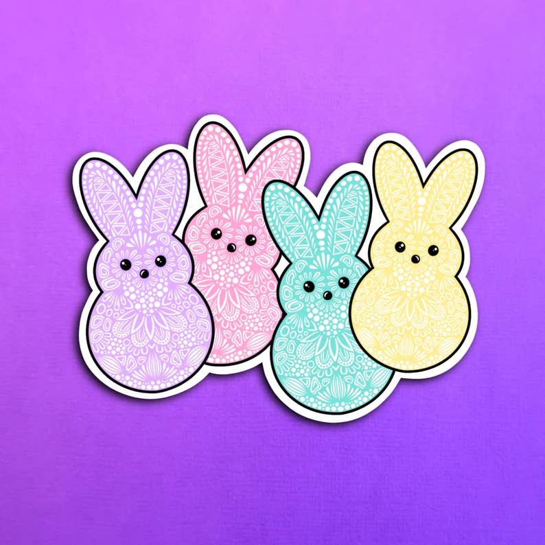 Sugar Bunnys Waterproof Sticker