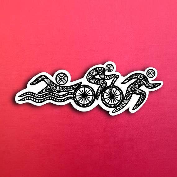 Triathlon Waterproof Sticker