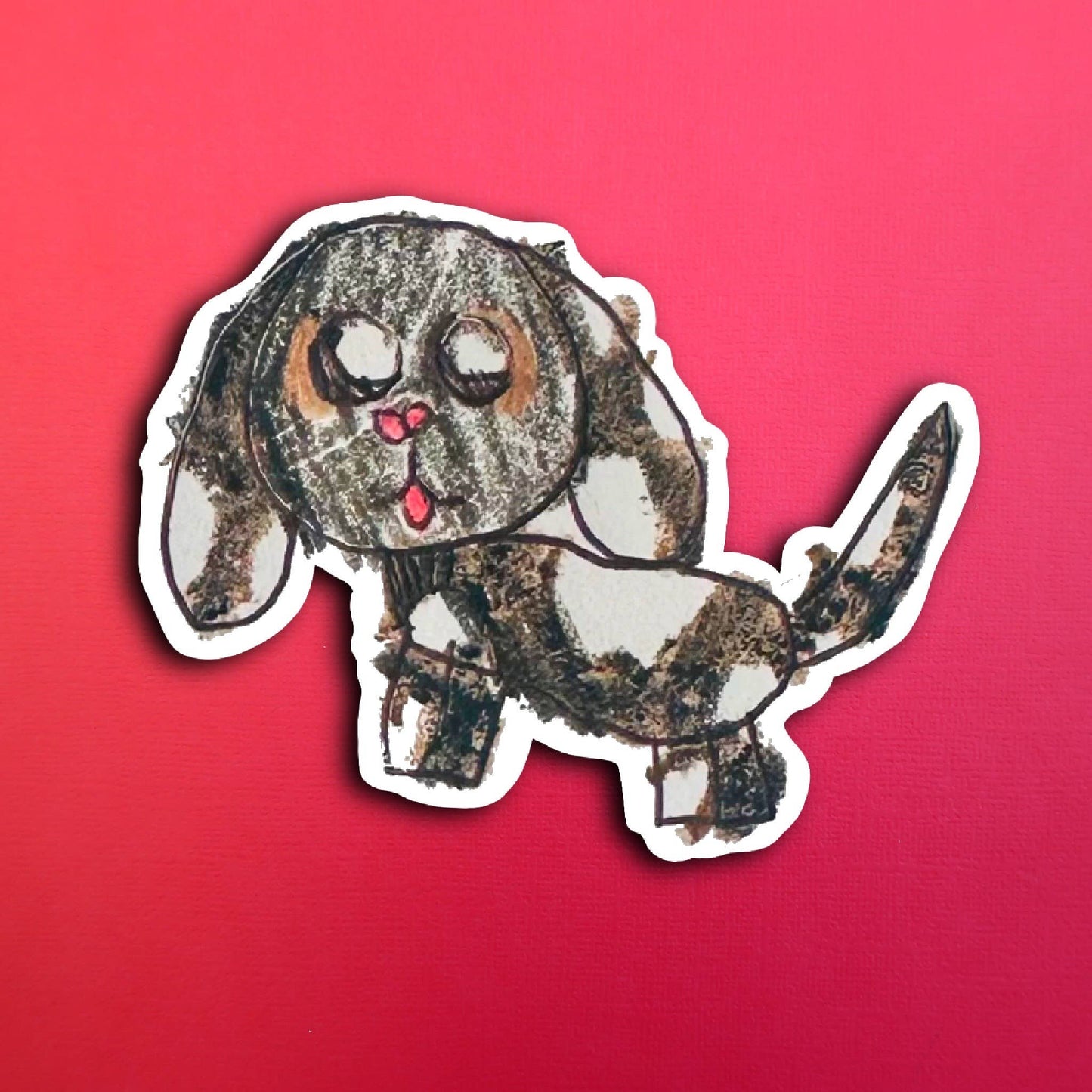 Pari's Bruce The Dog Waterproof Sticker