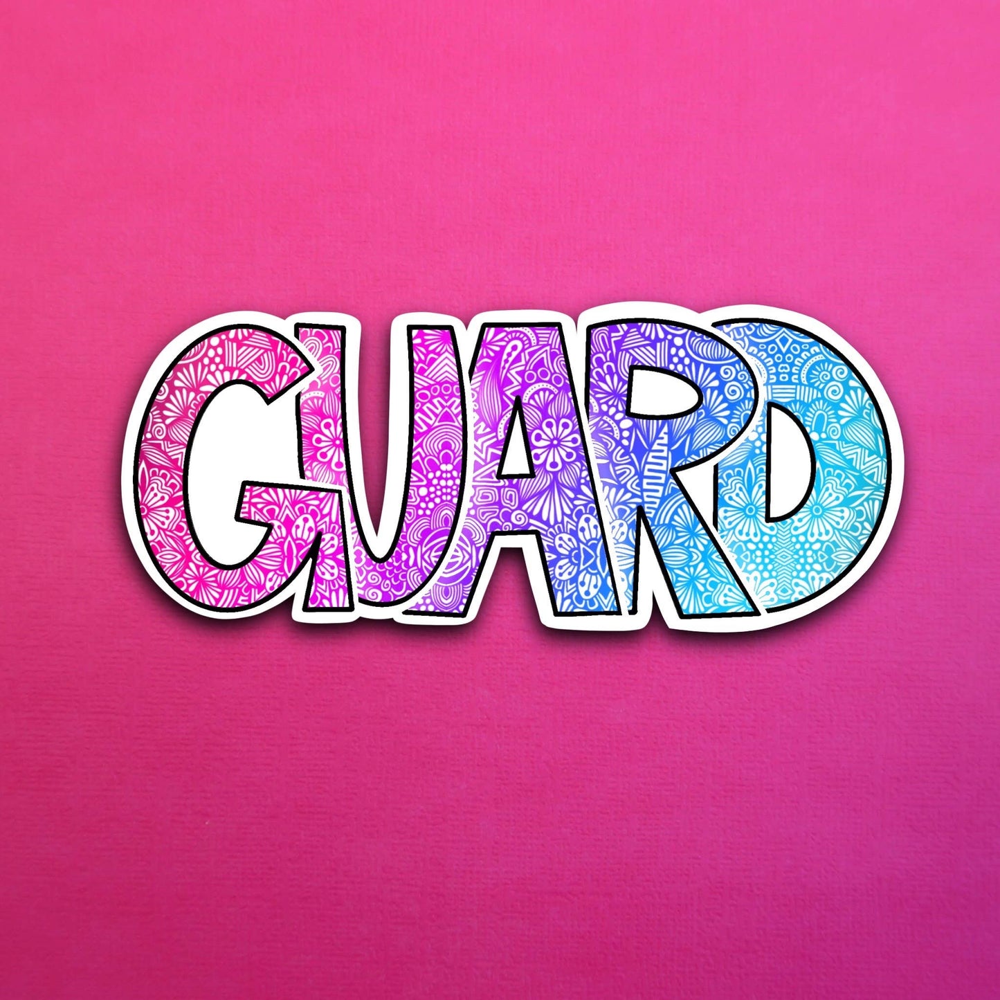 Magenta Guard Waterproof Sticker