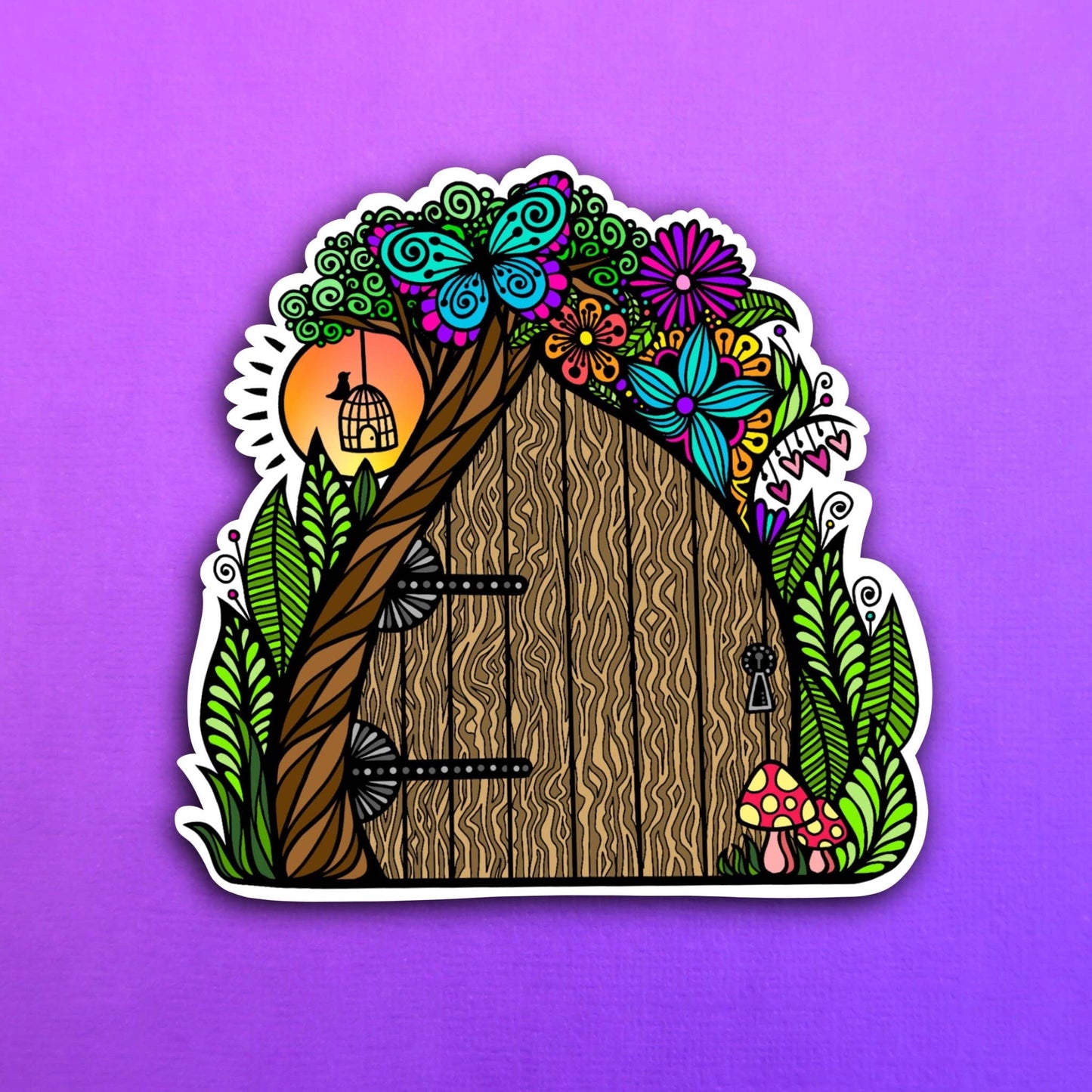 Fairy Door Waterproof Sticker