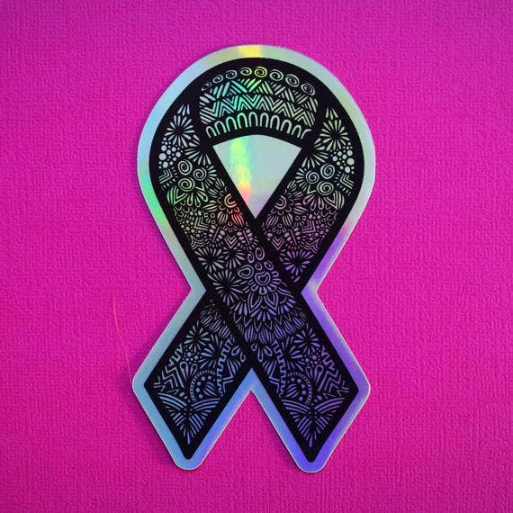 Holo Ribbon Waterproof Sticker