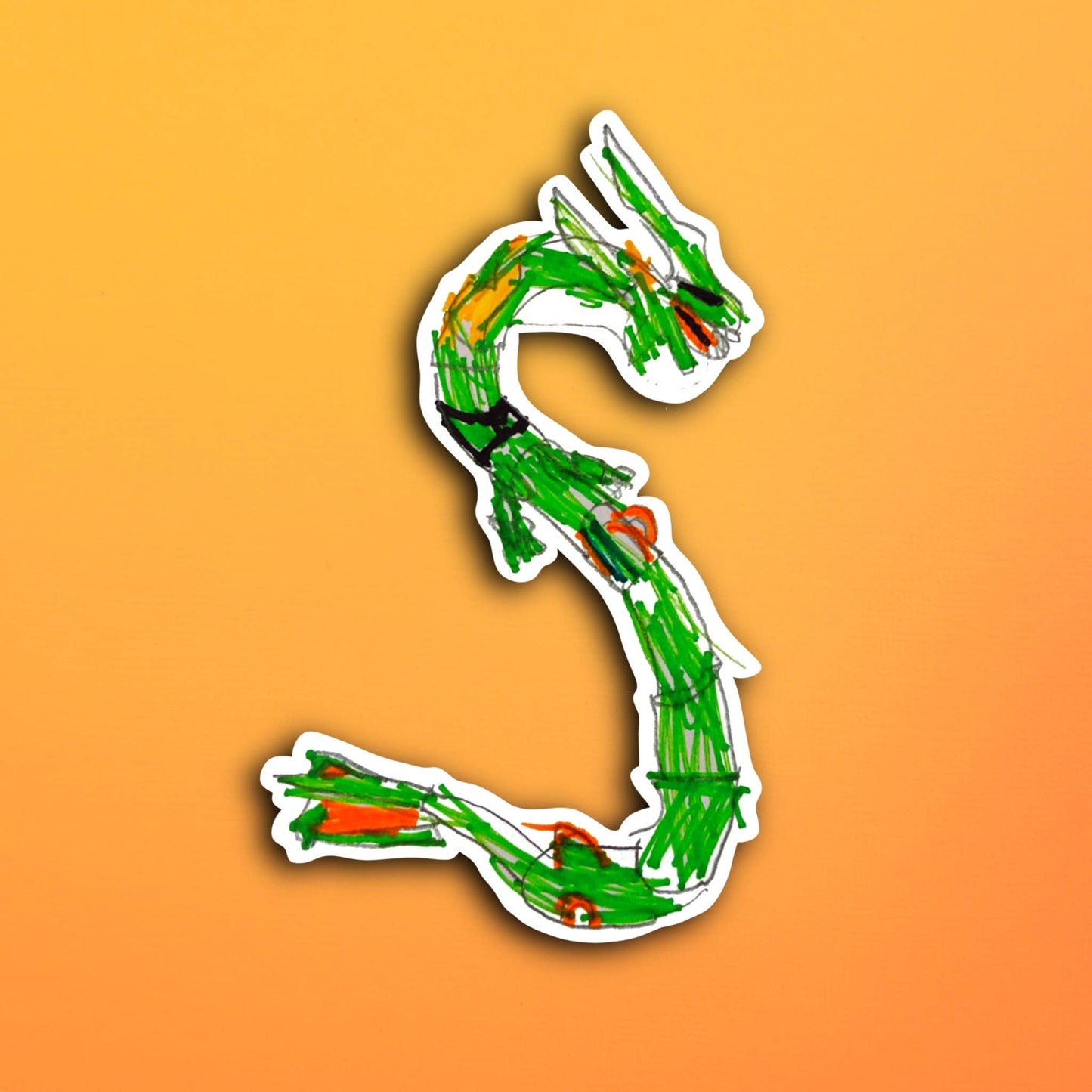 Eli’s Green Character Waterproof Sticker