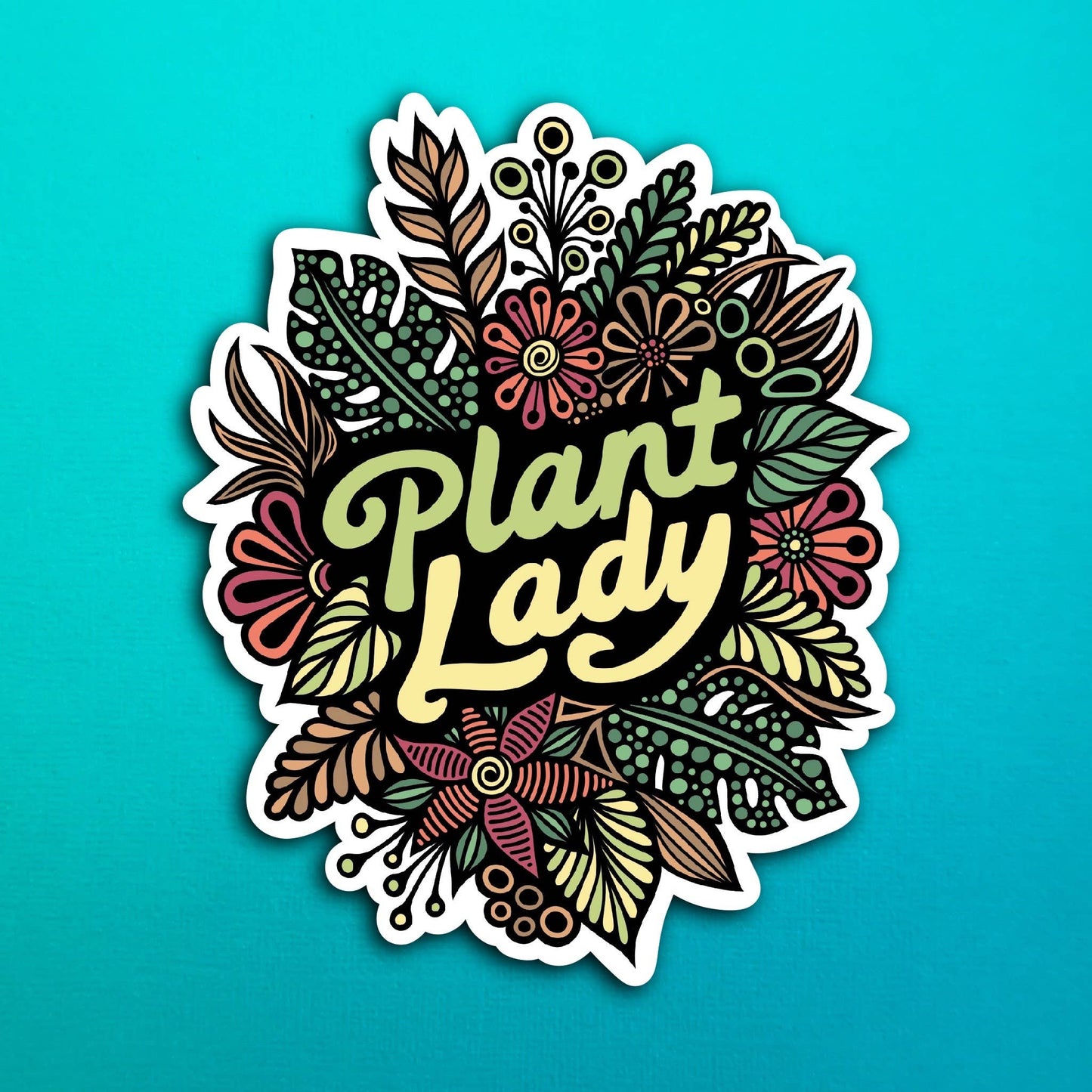 Plant Lady Waterproof Sticker