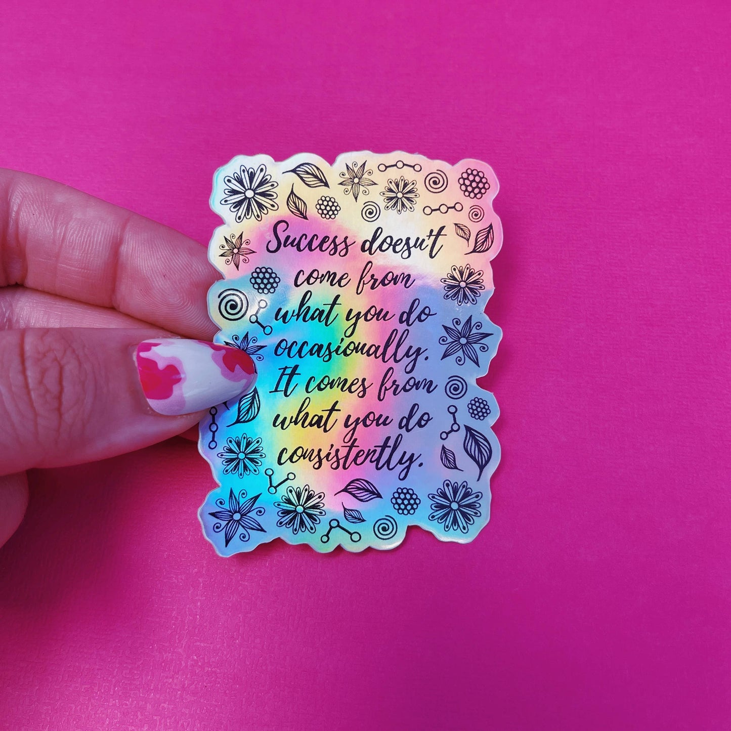 Holo Success Waterproof Sticker