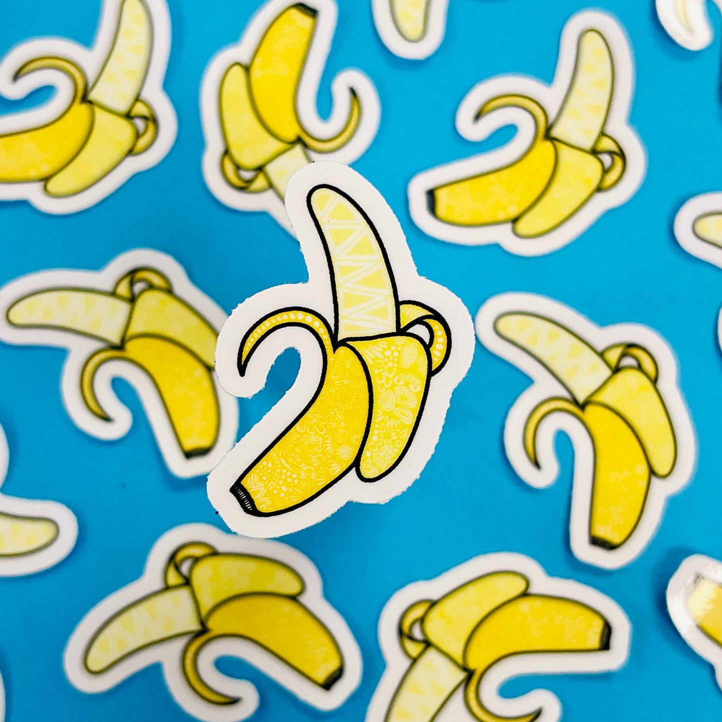 Mini Banana Waterproof Sticker