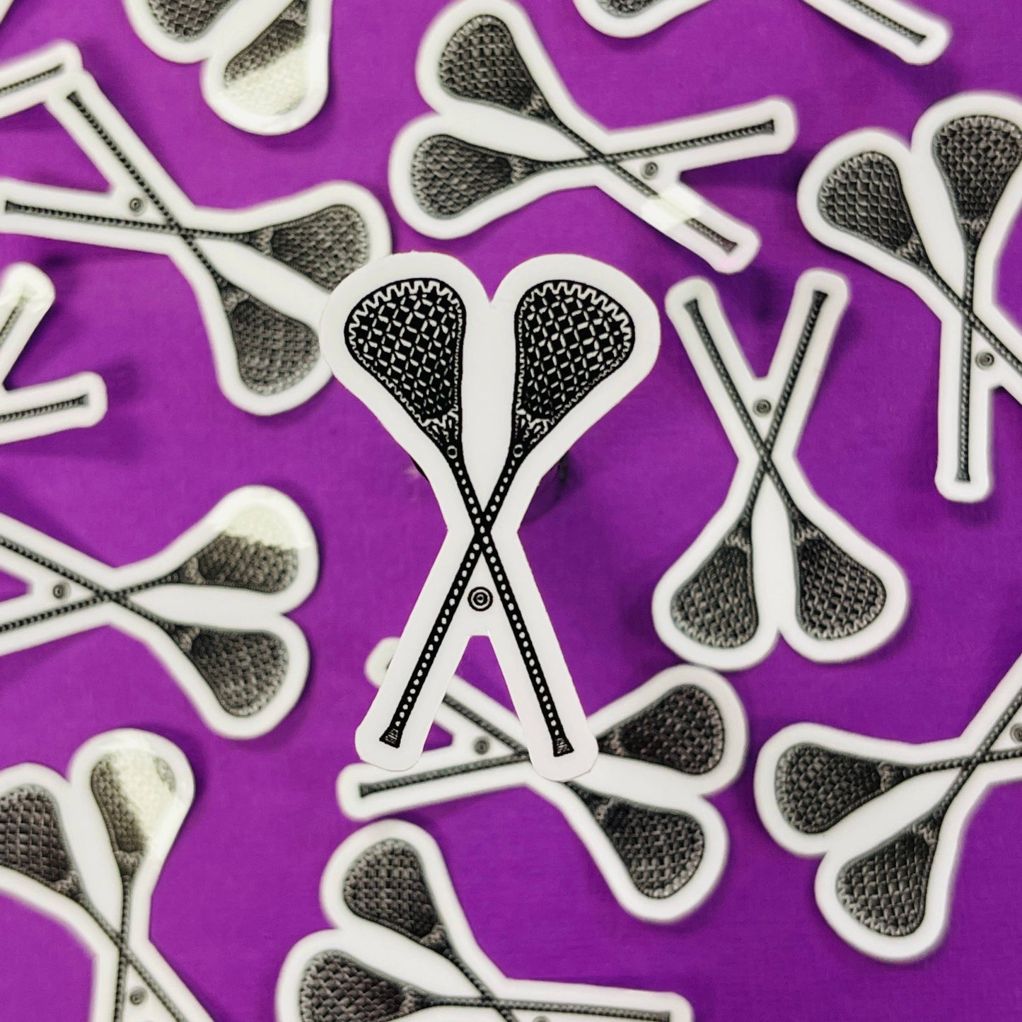 Mini Lacrosse Waterproof Sticker