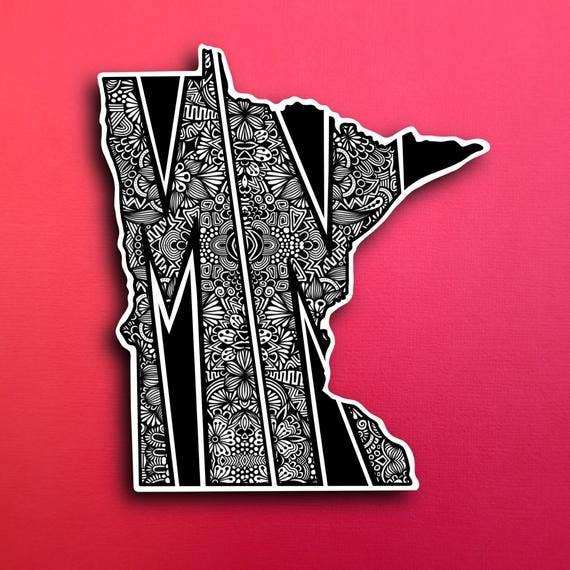 Minnesota State Waterproof Sticker