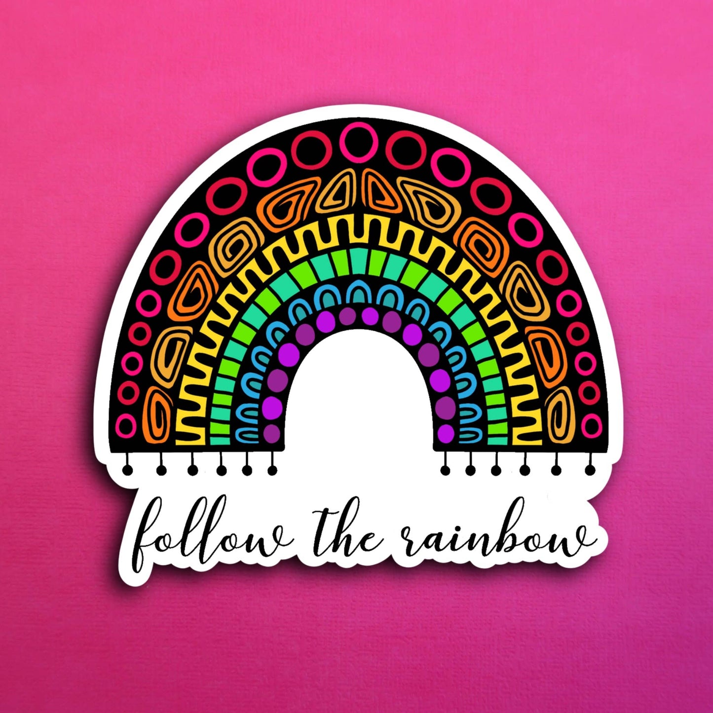 Follow the Rainbow Waterproof Sticker