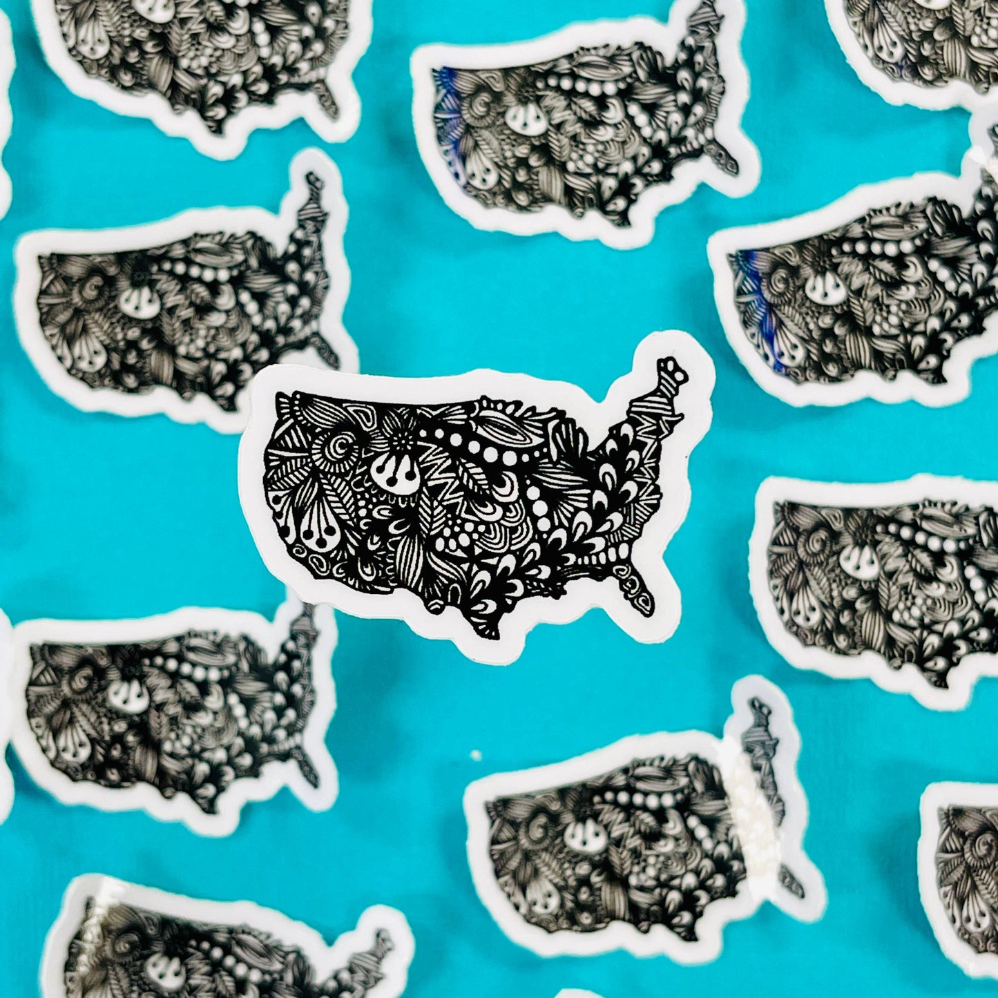 Mini USA Waterproof Sticker