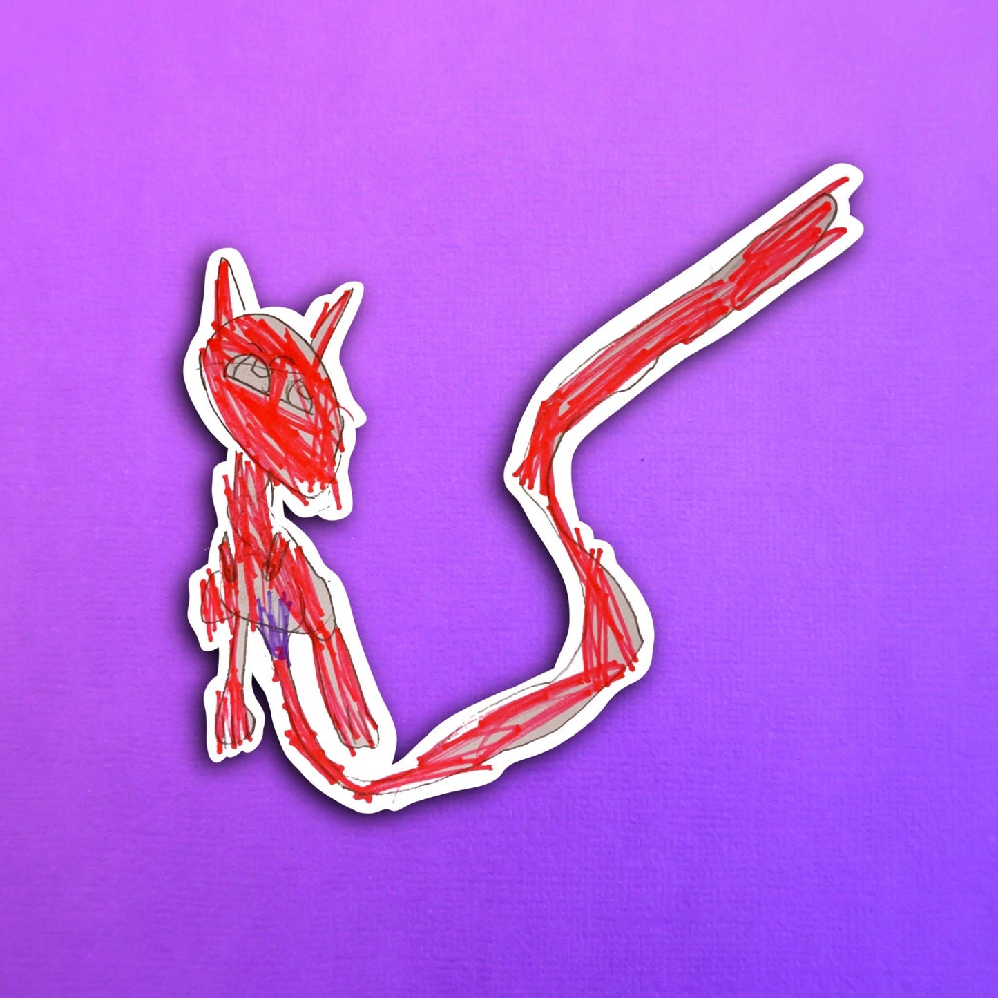 Eli's Red Character Waterproof Sticker