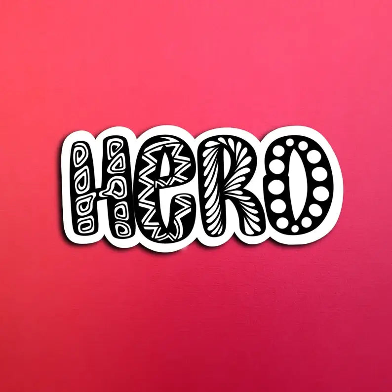 Hero Waterproof Sticker