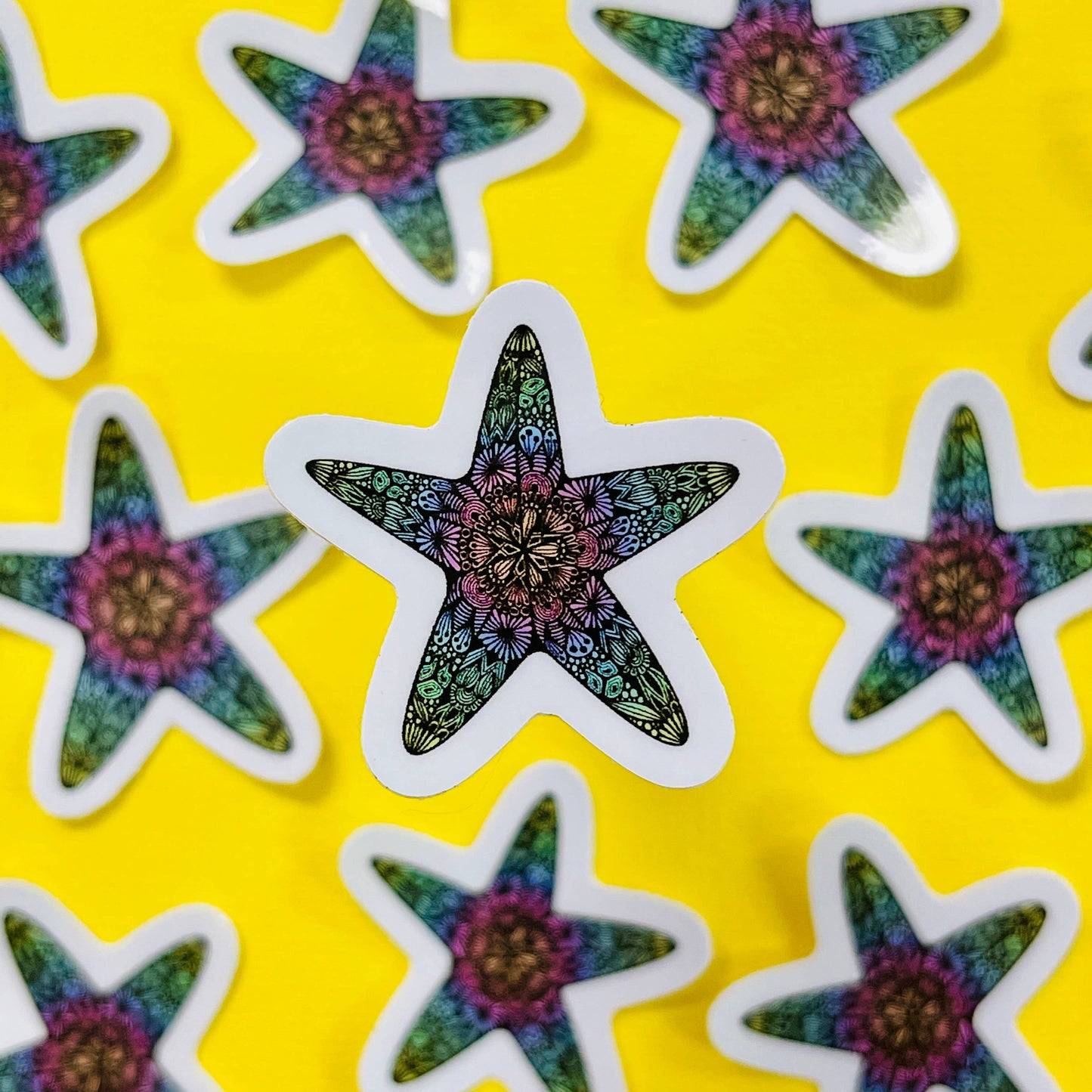 Mini Starfish Waterproof Sticker