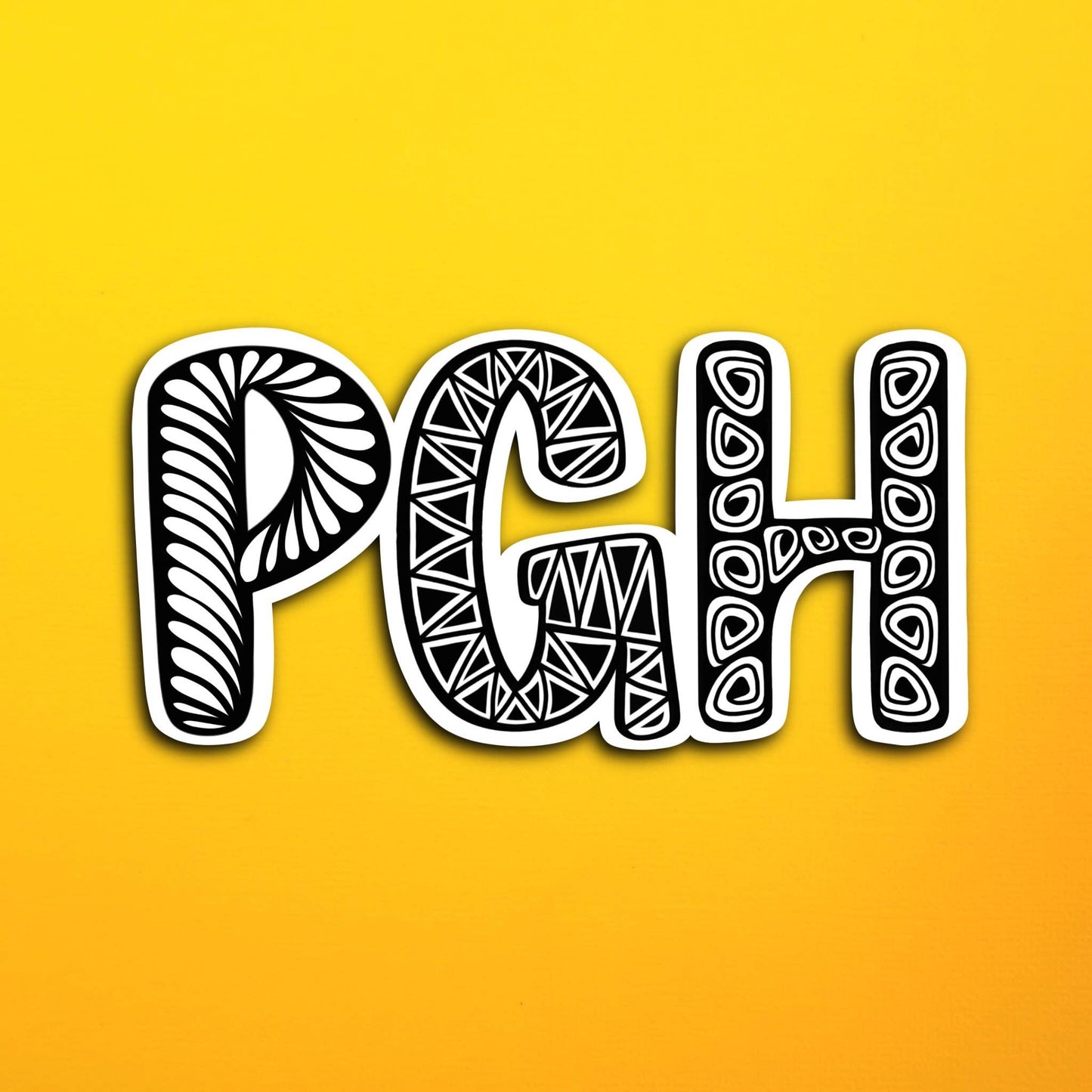 Pittsburgh PGH Waterproof Sticker
