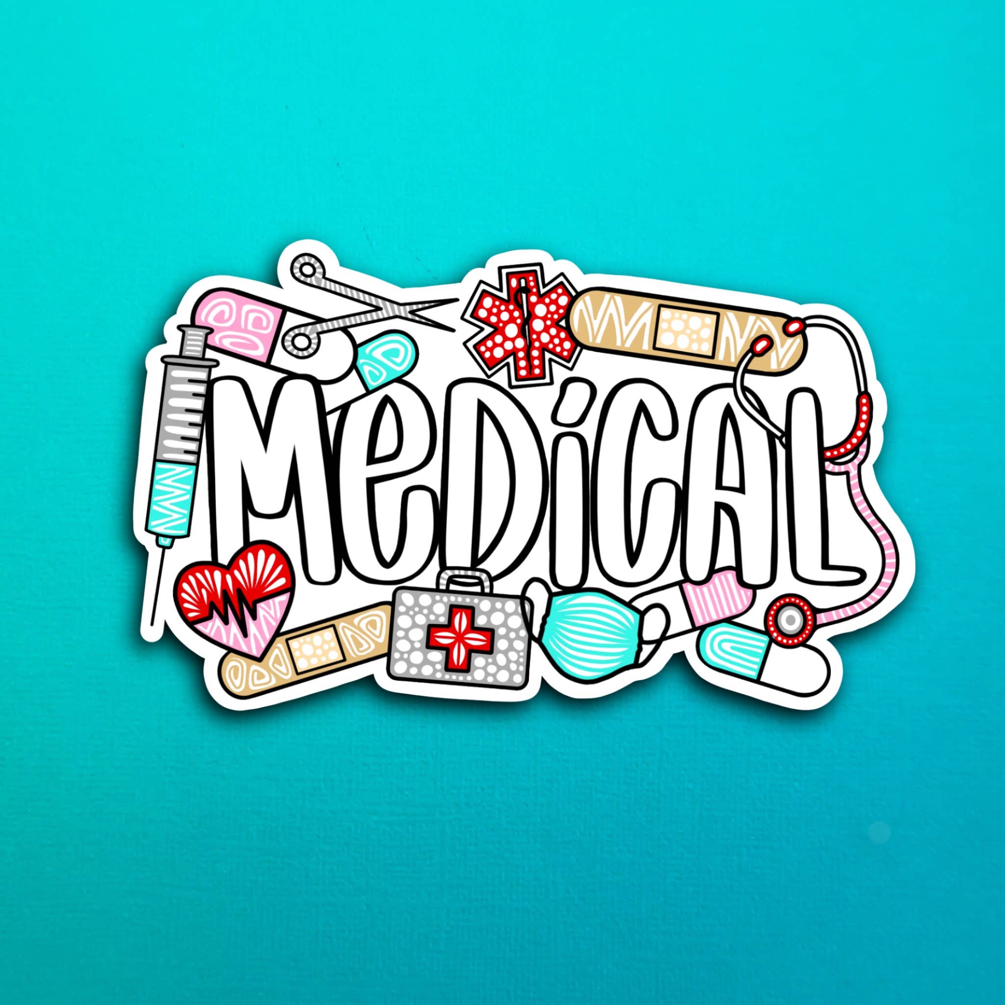 Medical Waterproof Sticker Zenspire Designs Medical Waterproof Sticker Zenspire Designs