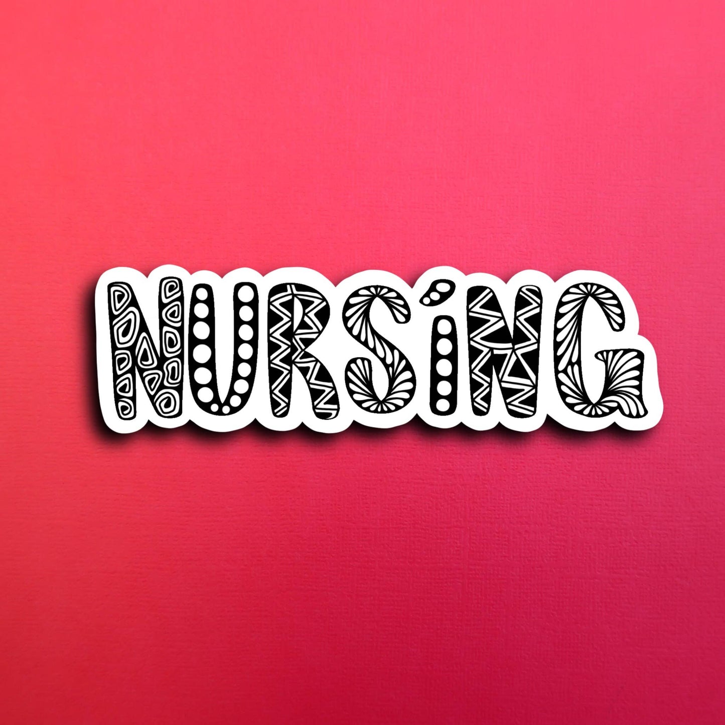 Nursing Waterproof Sticker