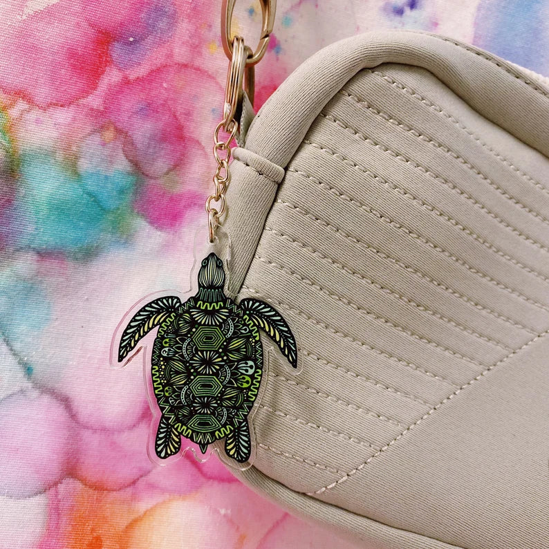 Turtle Acrylic Keychain