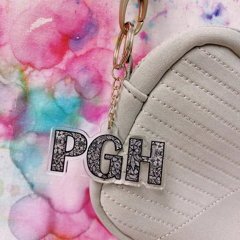 Pittsburgh PGH Acrylic Keychain