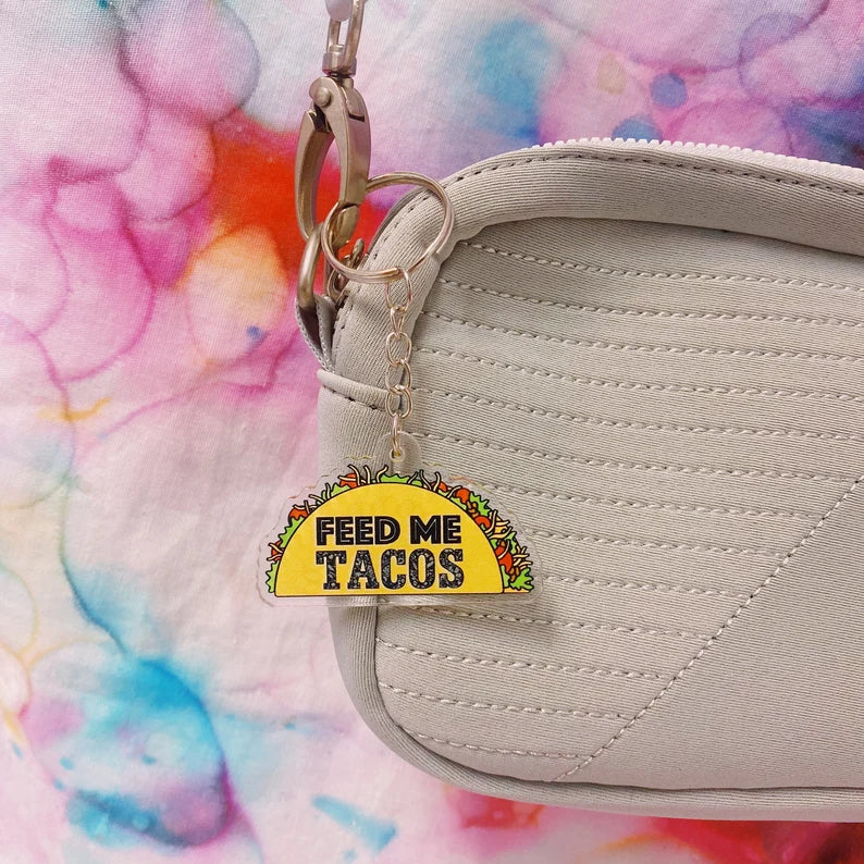 Taco Acrylic Keychain