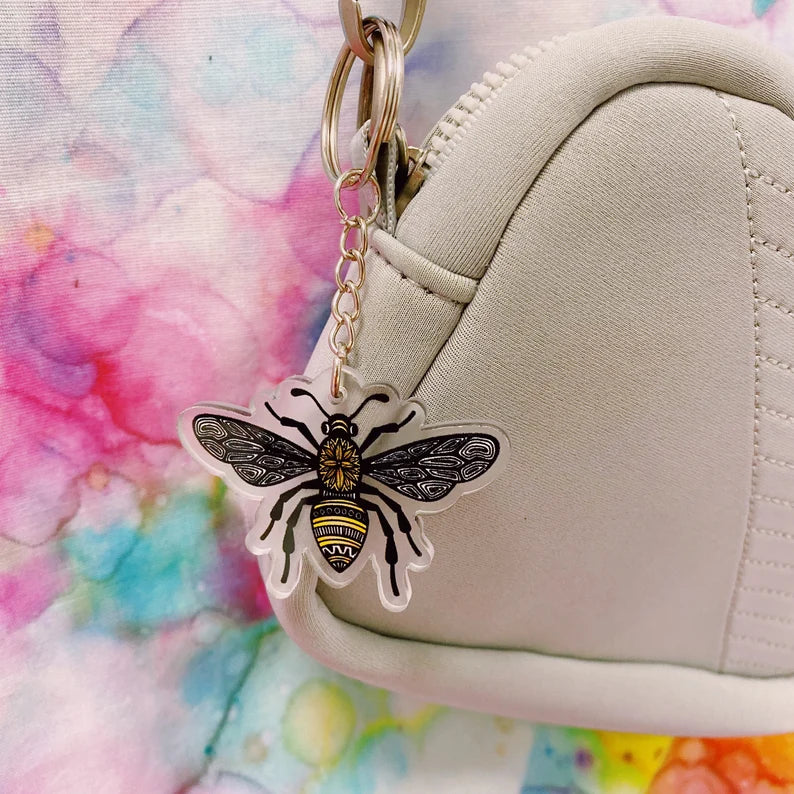 Bee Acrylic Keychain
