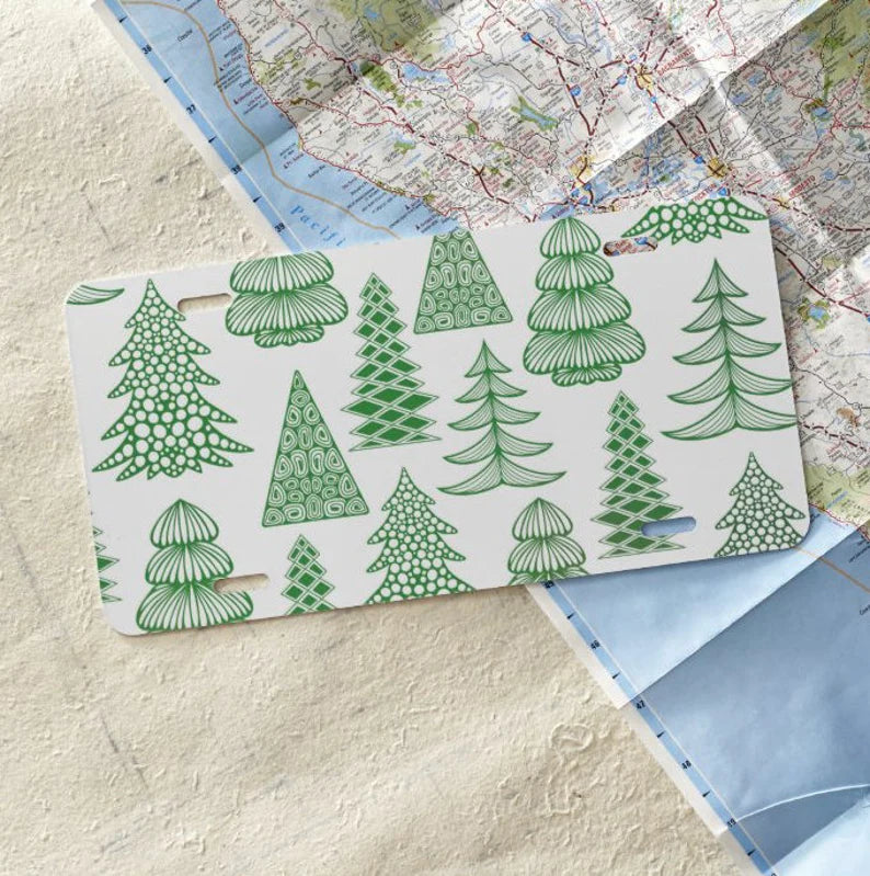 Tree Forest Front License Plate