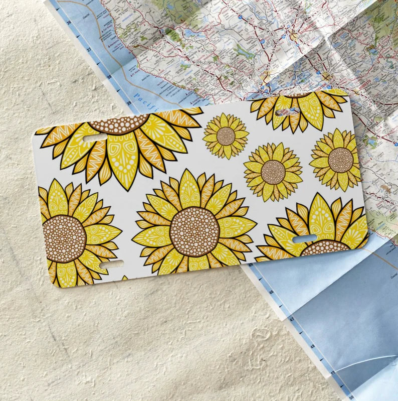 Sunflower Field Front License Plate