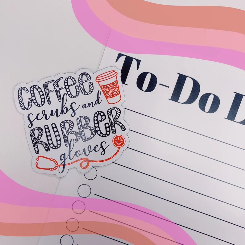 Coffee and Scrubs Magnet