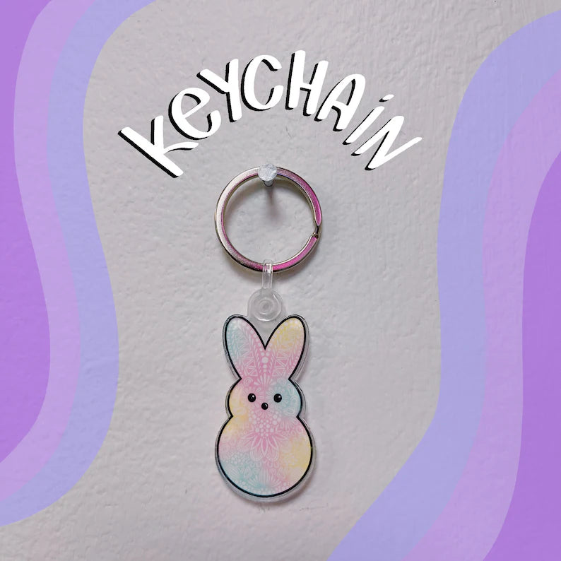 Sugar Bunny Acrylic Keychain
