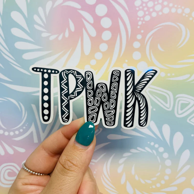 Misprinted Treat People With Kindness Waterproof Sticker