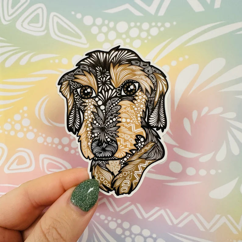 Misprinted Penny the Dog Waterproof Sticker