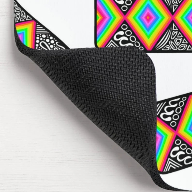 Trippy Lighter White Background Mouse Pad