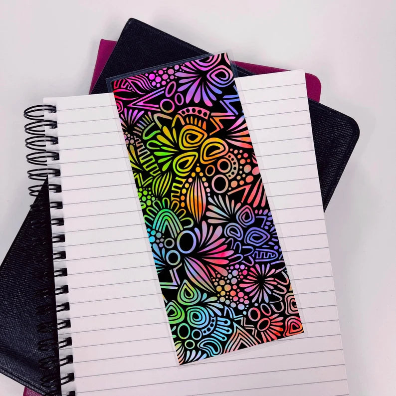 Rainbow Doodle Bookmark