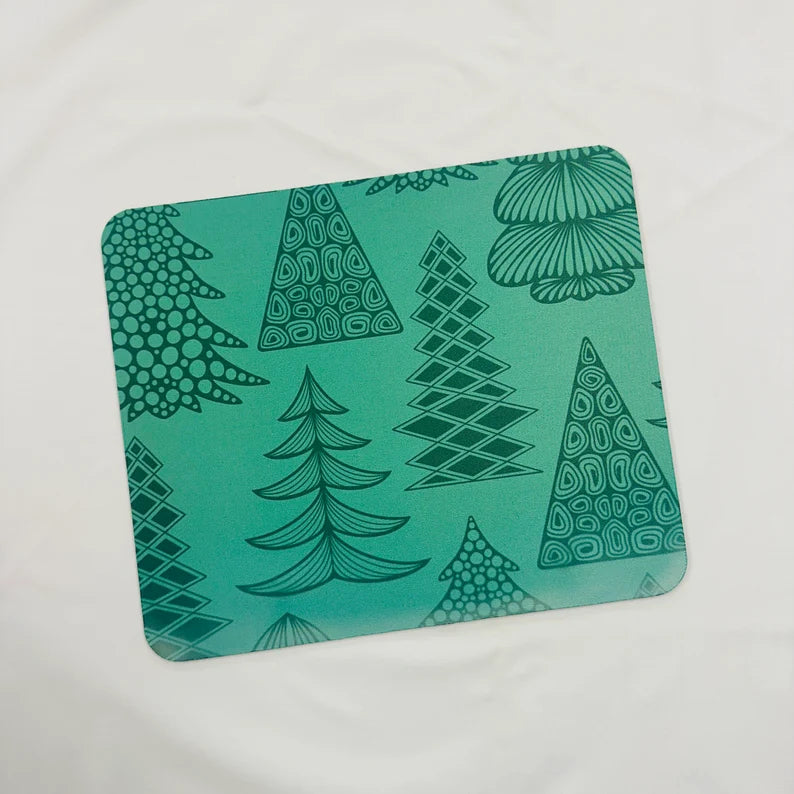 MISPRINTED Green Trees Mouse Pad