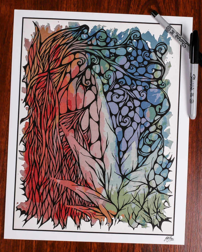 Watercolor Flow Print