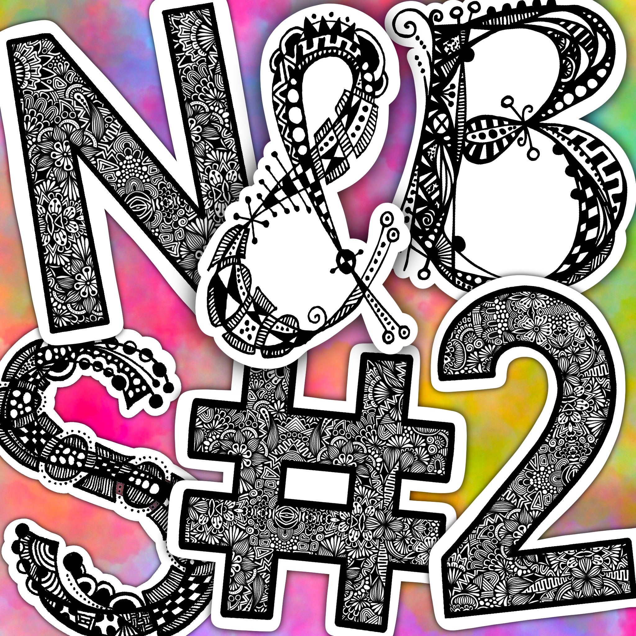 Spire Numbers Letter & Number Stickers – Page 2 – Zenspire Designs