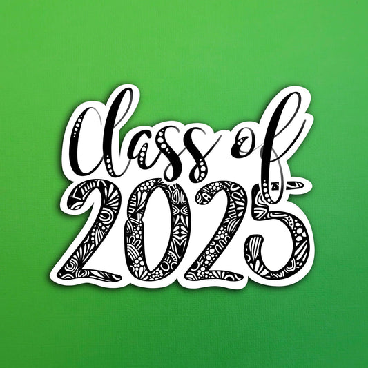 Class of 2025 Waterproof Sticker