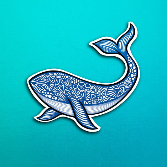 New Whale Waterproof Sticker