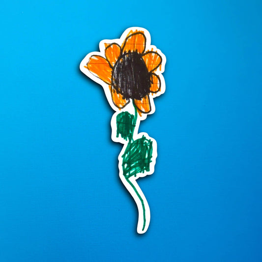 Eli's Sunny the Sunflower Waterproof Sticker