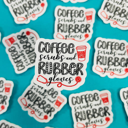 Mini Scrubs Waterproof Sticker