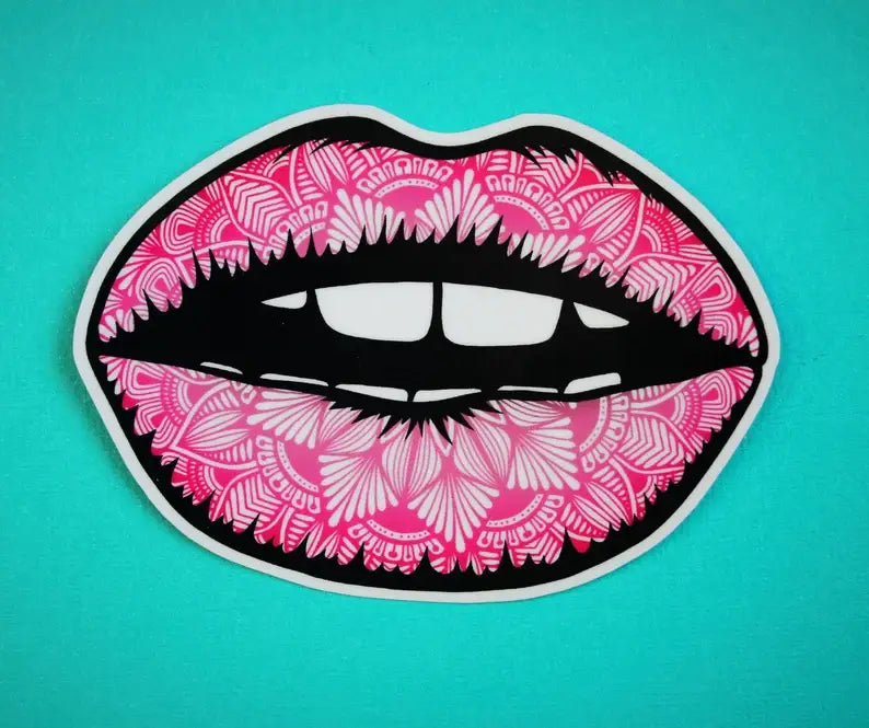 Lips Waterproof Sticker