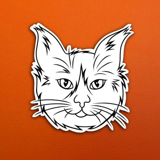 Jack the Cat Simple LineWaterproof Sticker