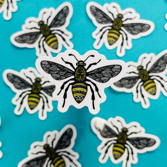 Mini Bee Waterproof Sticker