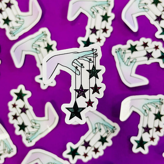 Mini Star Puppet Waterproof Sticker