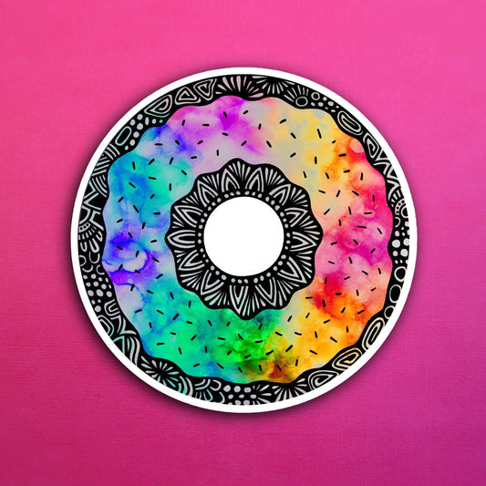 Ink Donut Waterproof Sticker