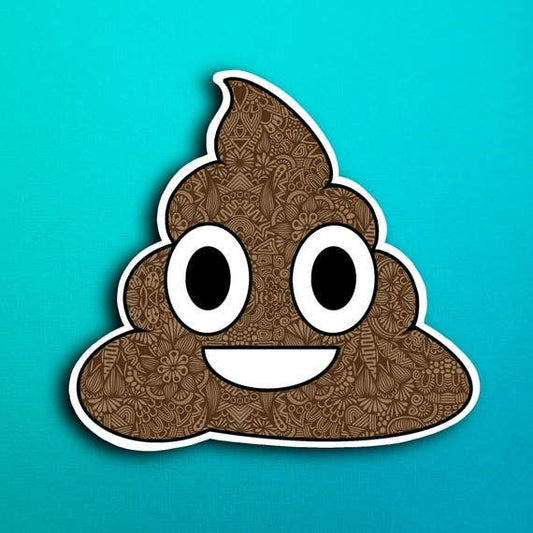 Poop Waterproof Sticker