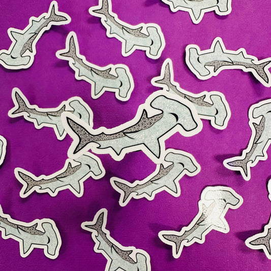 Mini Hammerhead Shark Waterproof Sticker
